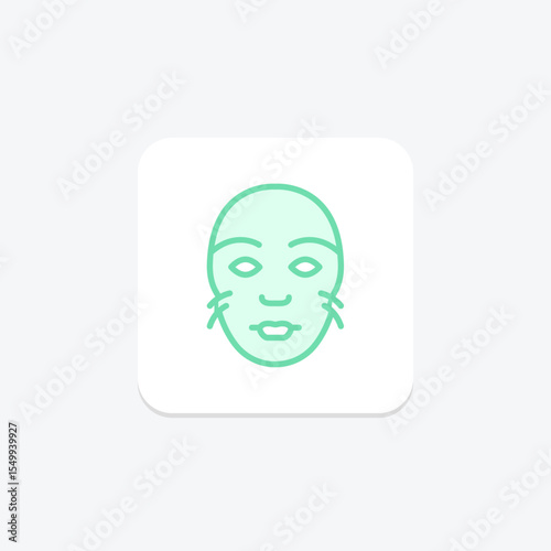 Peel Off Mask, vector, pixel perfect, illustrator file