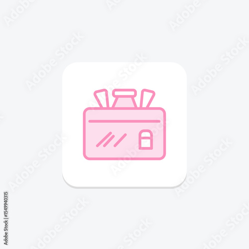 Makeup Case, vector, pixel perfect, illustrator file