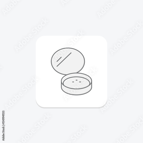Powder Foundation, vector, pixel perfect, illustrator file