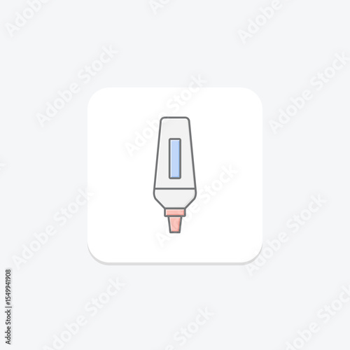Stick Highlighter, vector, pixel perfect, illustrator file