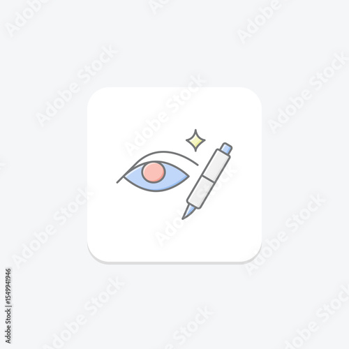 Gel Eyeliner, vector, pixel perfect, illustrator file