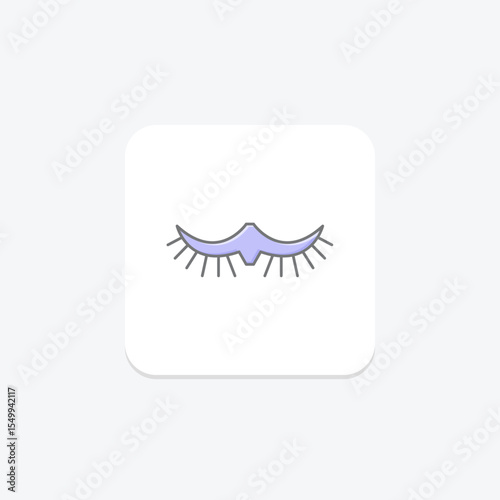 False Eyelashes, vector, pixel perfect, illustrator file
