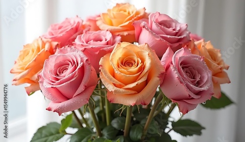 bouquet of pink roses