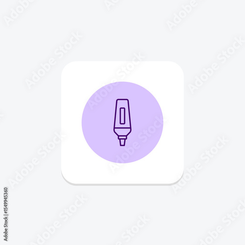 Stick Highlighter, vector, pixel perfect, illustrator file