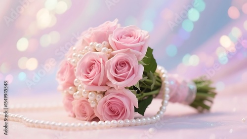 wedding bouquet of roses
