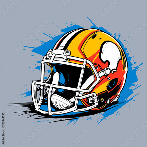 American football helmet vector image for design needs