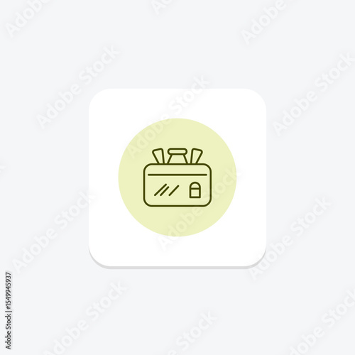 Makeup Case, vector, pixel perfect, illustrator file
