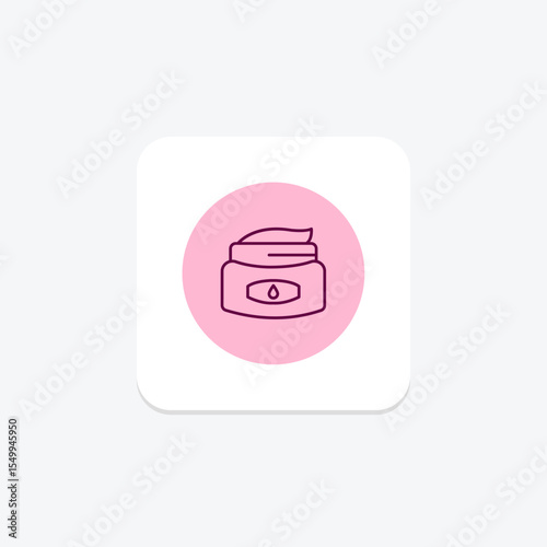 Cosmetic Jar, vector, pixel perfect, illustrator file