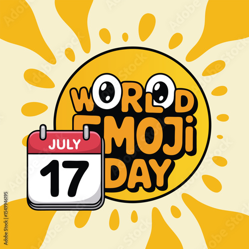 Vector illustration of emoji celebration with colorful expressions