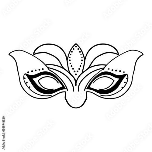 Elegant Mask Vector Illustration Graphic Resource Decoration