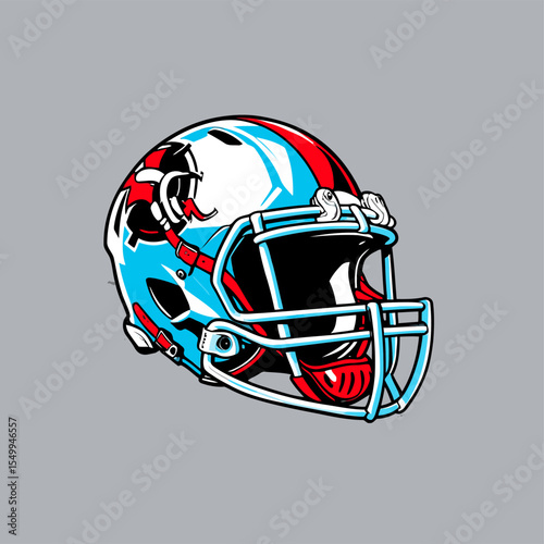 American football helmet vector image for design needs