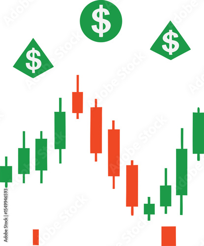  trading chart background exchange digital  vector