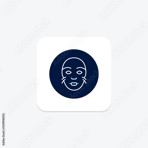 Peel Off Mask, vector, pixel perfect, illustrator file