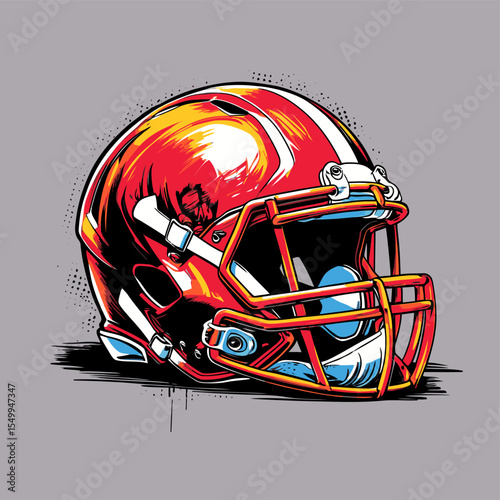 American football helmet vector image for design needs