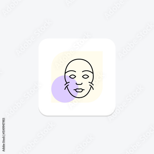 Peel Off Mask, vector, pixel perfect, illustrator file