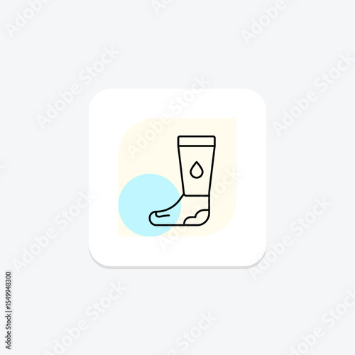 Foot Cream, vector, pixel perfect, illustrator file
