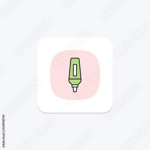 Stick Highlighter, vector, pixel perfect, illustrator file