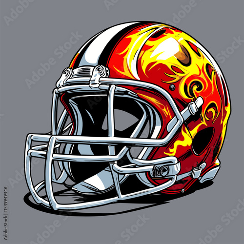 American football helmet vector image for design needs