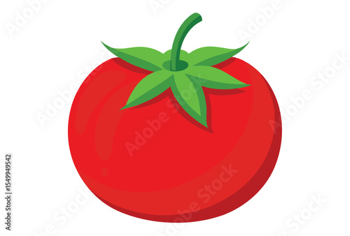 Flat style red tomato vector elements illustration healthy food