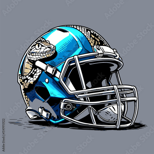 American football helmet vector image for design needs