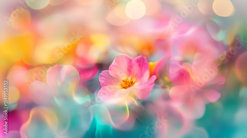 Soft, colorful flowers in a dreamy backdrop.