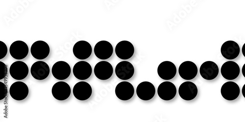Black tiles wall. round marble textures, ball tiles. Top view pavement circle block black texture with seamless patterns floor background. Air Bubble wrap texture background. Textured Background.