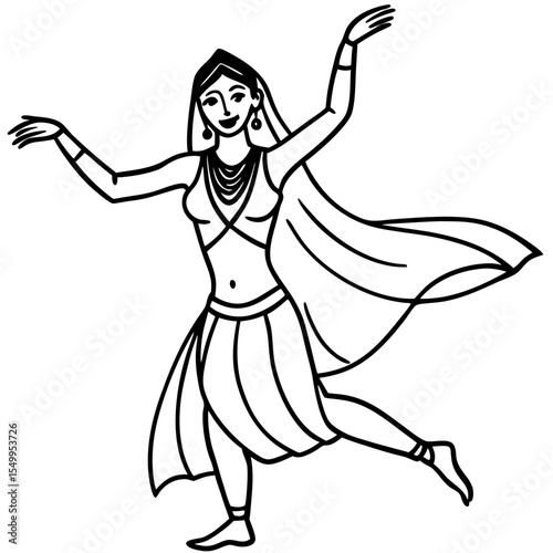 dancing girl with wings