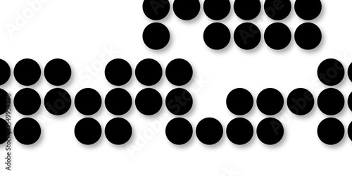 Black tiles wall. round marble textures, ball tiles. Top view pavement circle block black texture with seamless patterns floor background. Air Bubble wrap texture background. Textured Background.