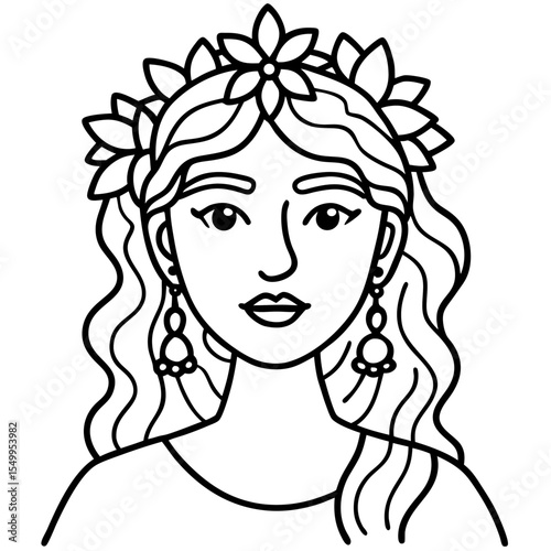girl with long hair