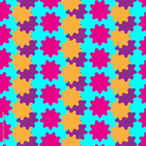 seamless pattern with colorful stars