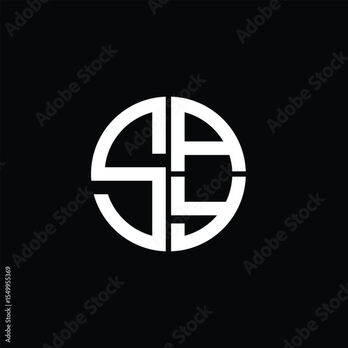 SAY logo SAY icon SAY monogram SAY letter minimalist Circle flat Unique modern abstract logo design.