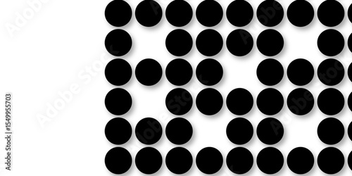 Black tiles wall. round marble textures, ball tiles. Top view pavement circle block black texture with seamless patterns floor background. Air Bubble wrap texture background. Textured Background.