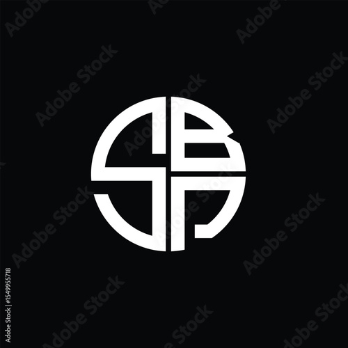 SBP logo SBP icon SBP monogram SBP letter minimalist Circle flat Unique modern abstract logo design.