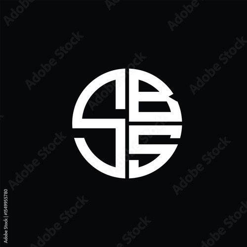 SBS logo SBS icon SBS monogram SBS letter minimalist Circle flat Unique modern abstract logo design.
