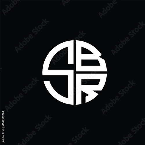SBR logo SBR icon SBR monogram SBR letter minimalist Circle flat Unique modern abstract logo design.