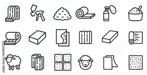 Construction tools line icons set – outline, linear, building and diy symbols