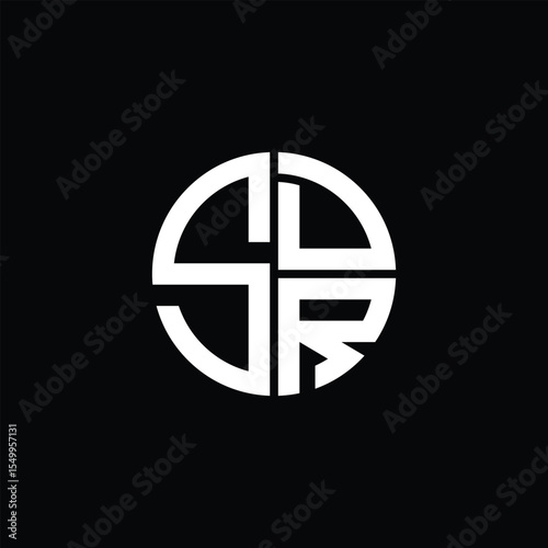 SDR logo SDR icon SDR monogram SDR letter minimalist Circle flat Unique modern abstract logo design.
