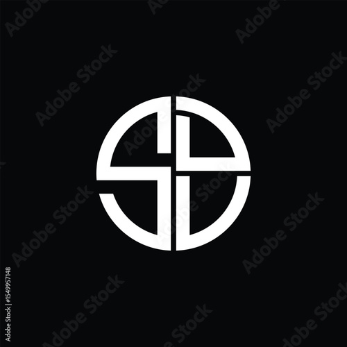 SDV logo SDV icon SDV monogram SDV letter minimalist Circle flat Unique modern abstract logo design.