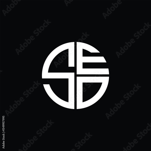 SEO logo SEO icon SEO monogram SEO letter minimalist Circle flat Unique modern abstract logo design.