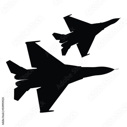 Missile Rocket Silhouette Vector Illustration Icon Black White