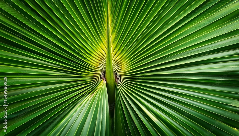 Fototapeta premium green palm leaf