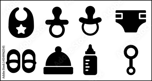 Baby Silhouette Icons