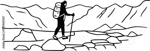 vector illustration of a silhouette of a man