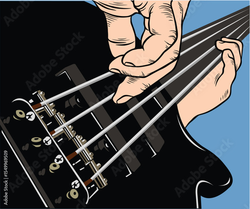 playing bass