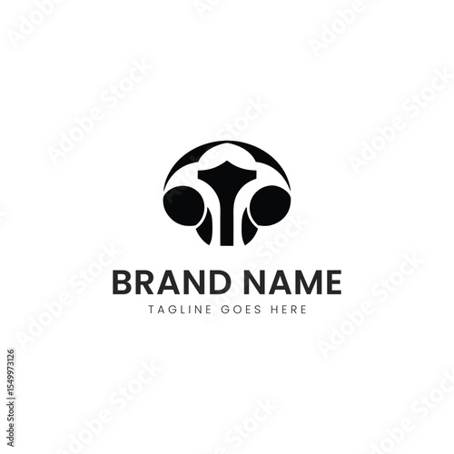 A stylized logo featuring a circular design with two abstract faces, enhancing a modern and professional appearance.