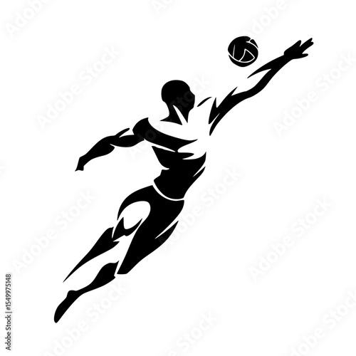 a black silhouette of a soccer player kicking a ball ball, black, kick, man, silhouette, soccer player , Generative art.