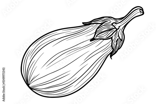 a sketch of an onion, black and white illustration black, drawing, illustration, onion, outline, sketch , Generative art.