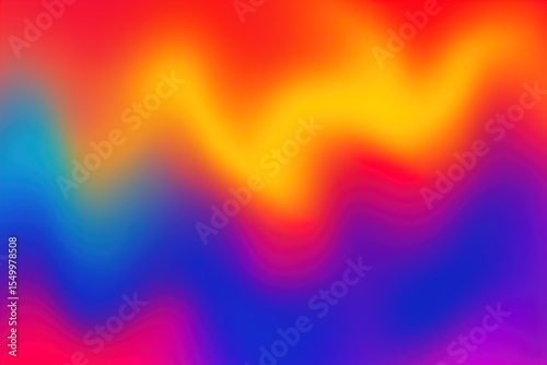 A dynamic abstract background with vibrant waves of red, yellow, blue, and purple hues, creating a bold gradient effect perfect for energetic designs, digital art, or striking creative projects