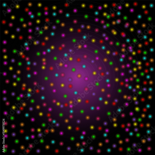 Abstract cosmic blurred background of the Galaxy space. Wallpaper with soft blur effect and light side effect. Vector illustration.