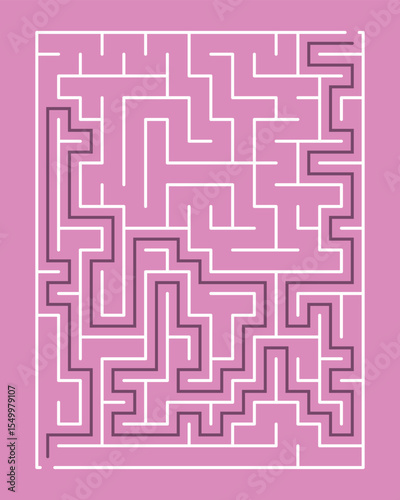 Maze With Colorful Background - Easy Brain Game With Answer